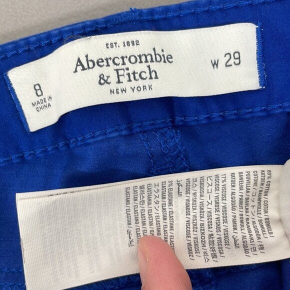 Abercrombie & Fitch Pants Skinny Blue Denim Size 8 29 - Picture 8 of 11